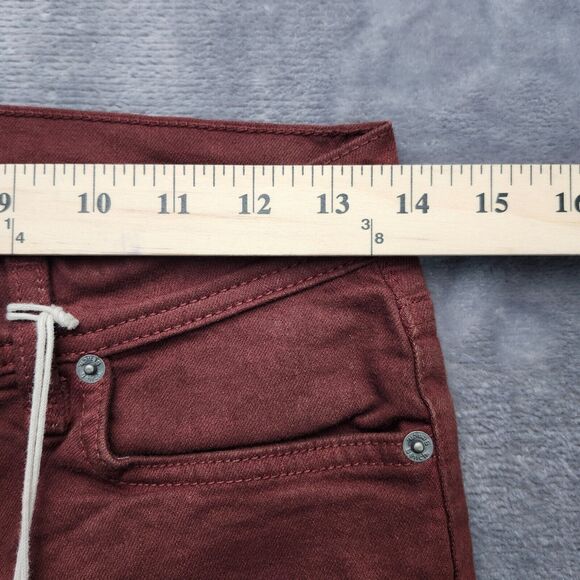 NWT Bench Urban Wear Womens Slim High Rise Jeans Maroon 26w - Picture 6 of 11